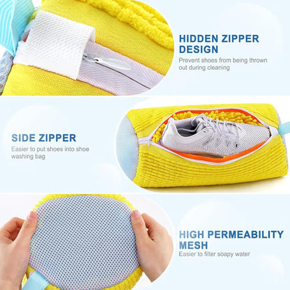 Shoe washing bag