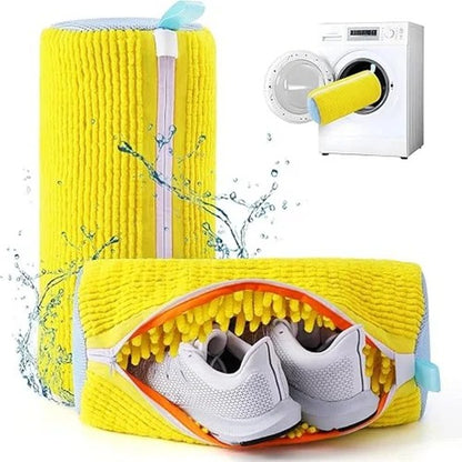 Shoe washing bag
